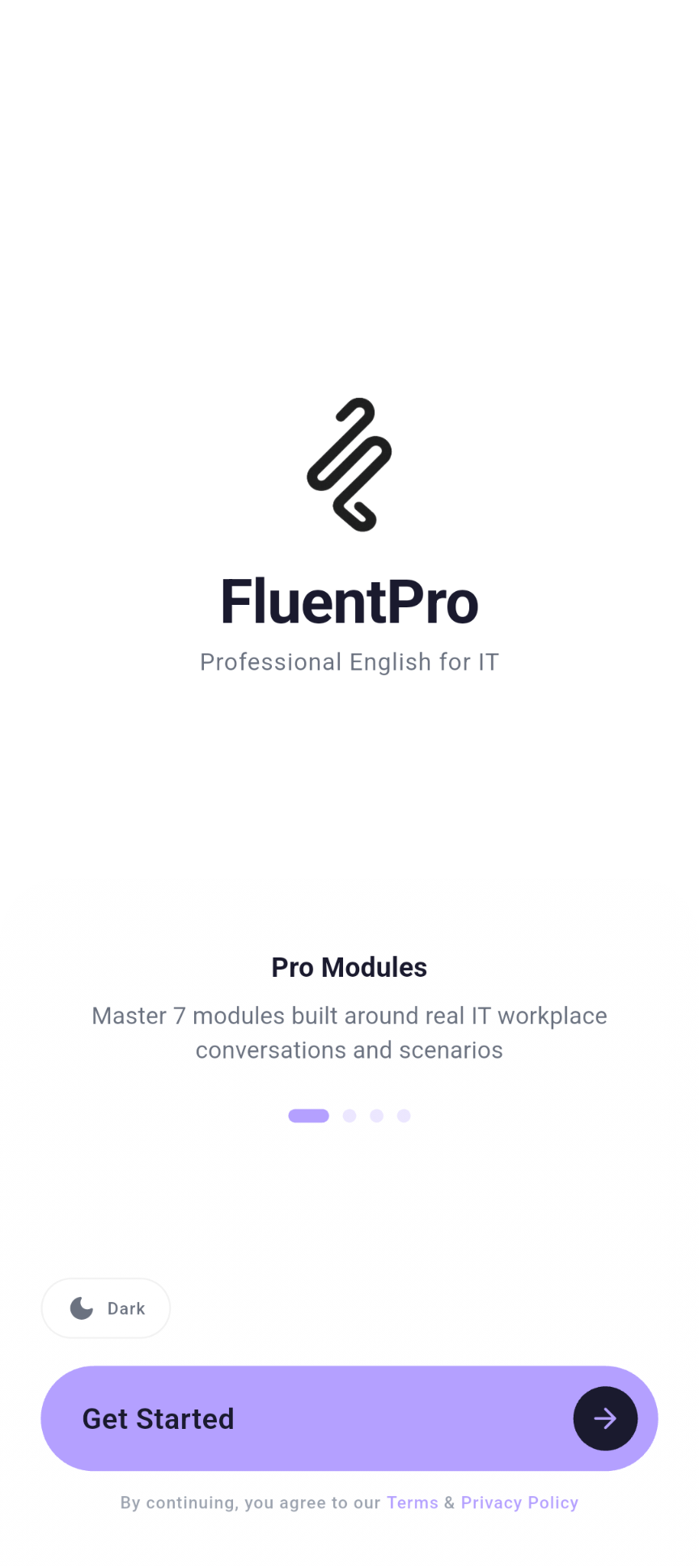 FluentPro onboarding
